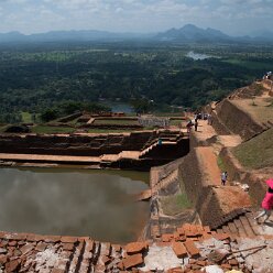 Fortress remains On top of the rock fortress remain on top